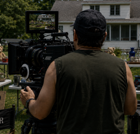 director chair film set