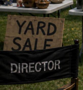 yard sale table items